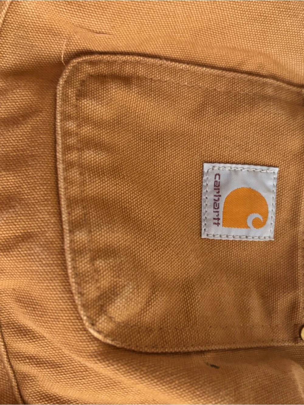 Carhartt Quilted Dog Chore Coat Vest Brown Approx Large Workwear